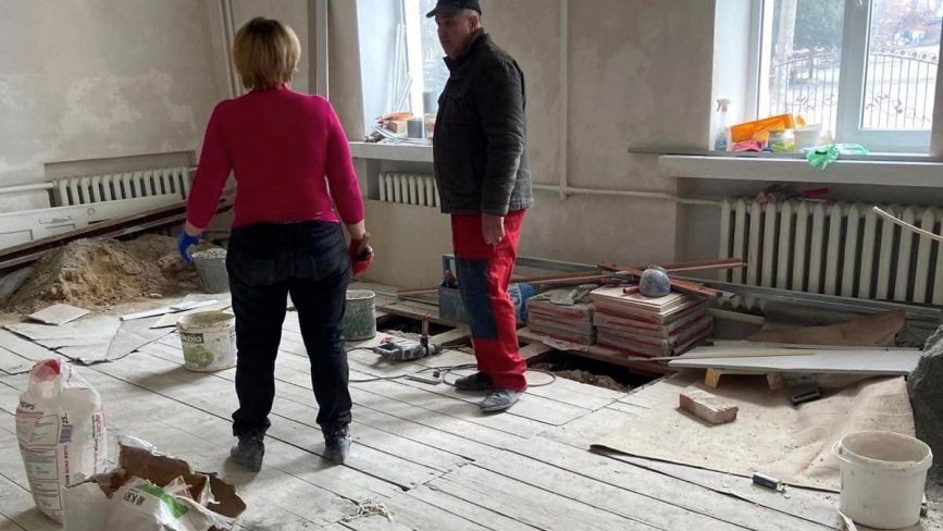 Підлога, каналізація, опалення: у Козятинському дитсадочку № 6 не зупиняються ремонтні роботи