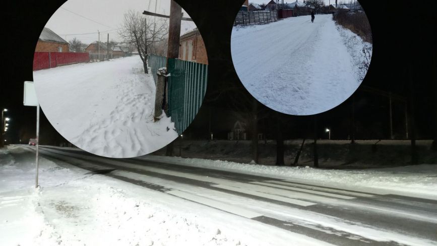 Фото дня: Козятин засипало снігом — прочищають не скрізь