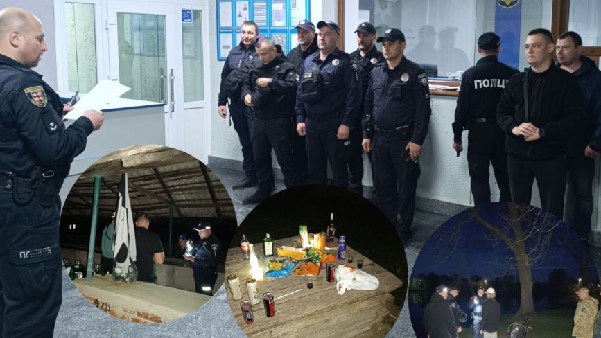 Відро пива і накрита «поляна»: разом з поліцією перевірили улюблені місця відпочинку молоді
