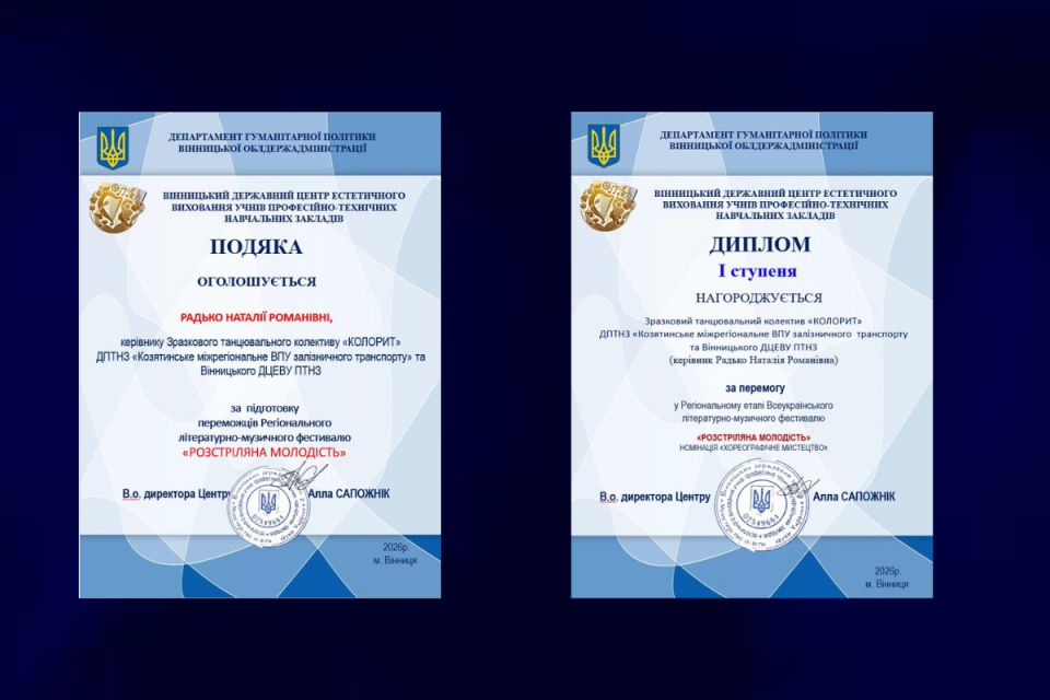 Студенти з Козятина здобули перемогу у Всеукраїнському фестивалі  «Розстріляна молодість»