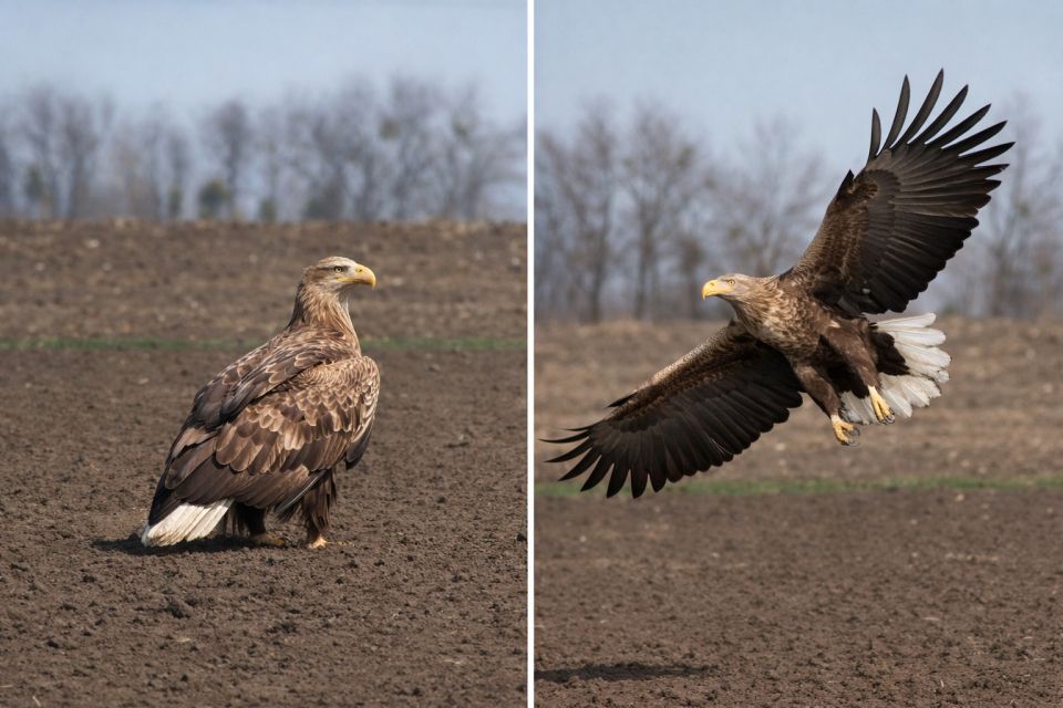 У небі над Зозулинцями помітили справжнє диво природи — орлана-білохвостого