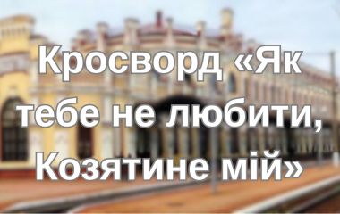 Кросворд «Як тебе не любити, Козятине мій»
