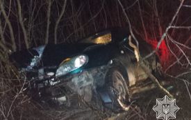 Нічна аварія у Журбинцях. П'яний водій в'їхав у дерево