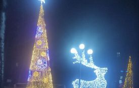 Засяяло вогнями Різдвяне містечко у парку Козятина