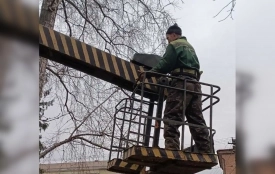 Будні комунальників: натягували обірвані проводи, обрізали в парку дерева, наводили чистоту