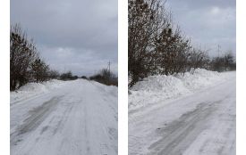 Транспортна блокада через замети: на дорозі до Кордишівки застрягли автівки та рейсовий автобус