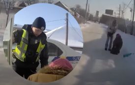 У Козятині бабуся впала на дорозі і травмувалася. Патрульні доправили її до лікарні