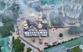 Цієї ночі ворог атакував Лавру, багатоповерхівки, кіностудію, пошту та інші цивільні обʼєкти