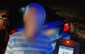 У Козятині в комендантську годину патрульні зупинили авто. Водій був напідпитку