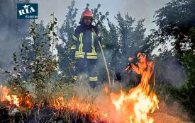 Знову горіла трава: на Вінниччині за добу гасили вісім пожеж на відкритій місцевості