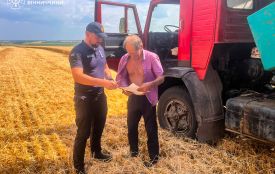 Жнива на Вінниччині: офіцери-рятувальники наголошують на дотриманні правил пожежної безпеки