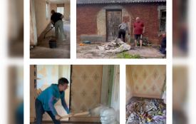 Велика толока у Махнівці. Прибирали у майбутньому просторі для ветеранів