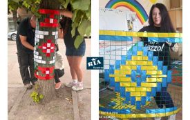 Українські орнаменти з’явилися на деревах у Козятині