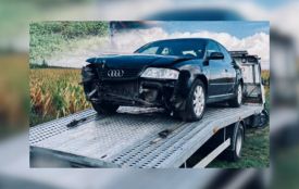 Водій «Audi А6» в'їхав електроопору і заявив патрульним, що вжив алкоголь вже після аварії