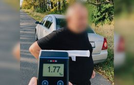 У п'яного водія рівень алкоголю в організмі майже в 9 разів перевищив норму