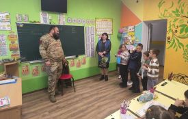 До Білопільської гімназії завітав особливий гість — воїн Збройних сил України